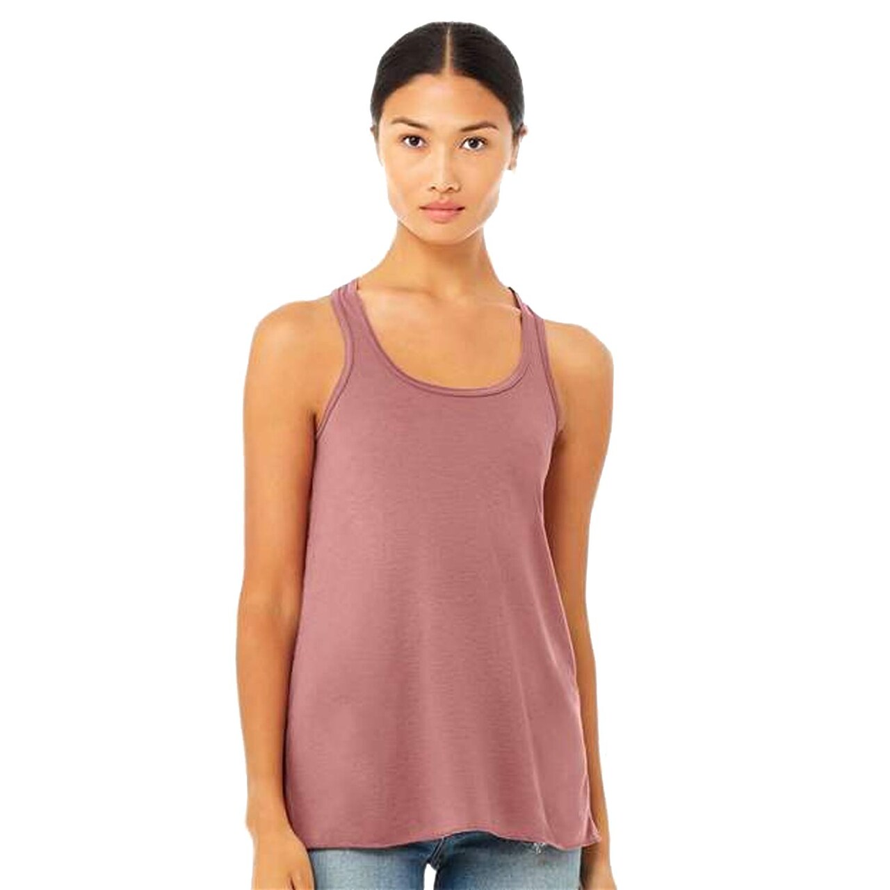 BELLA + CANVAS Women’s Flowy Racerback Sleeveless Tank – Summer Top for Casual Wear